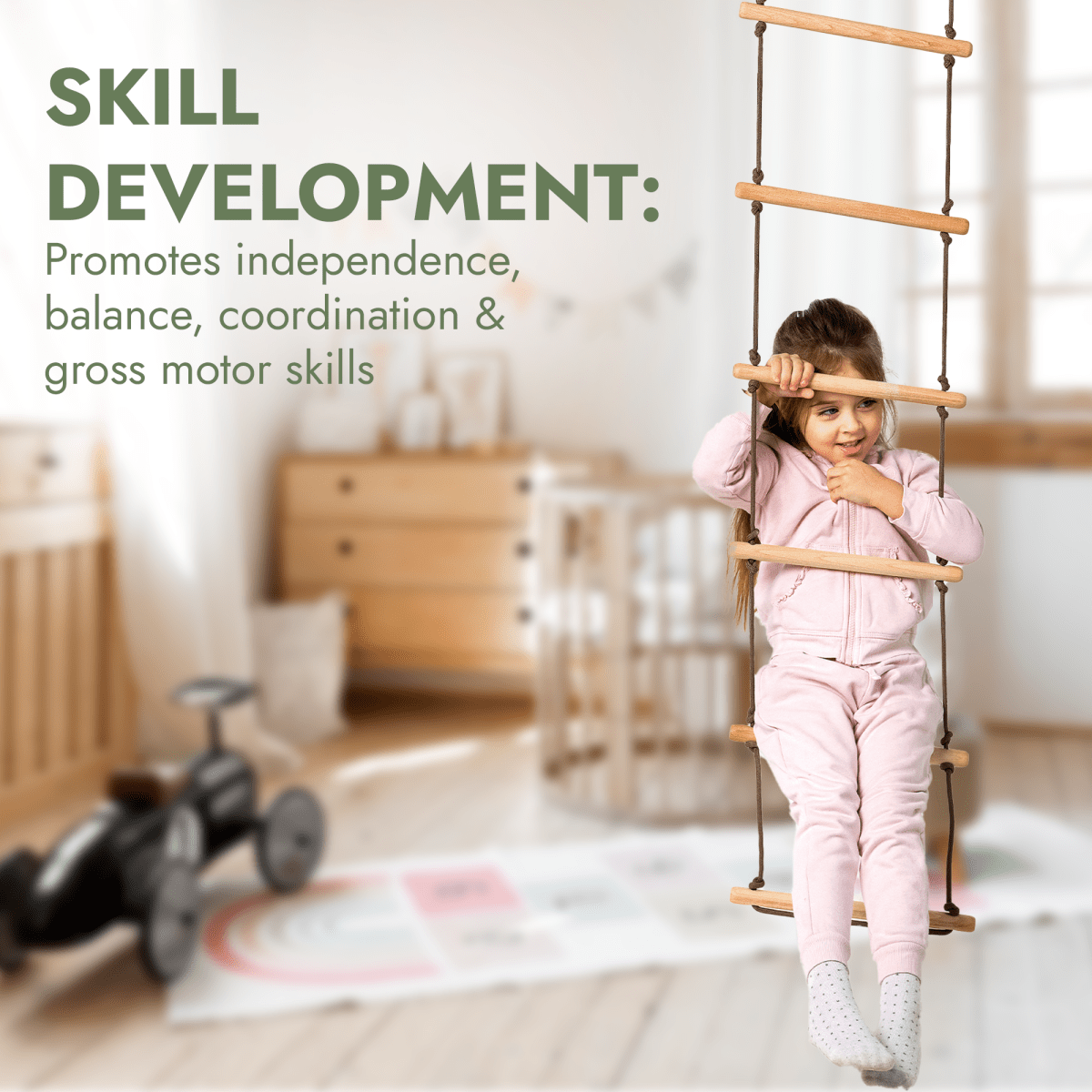 GoPlay Montessori Three-Swing Set