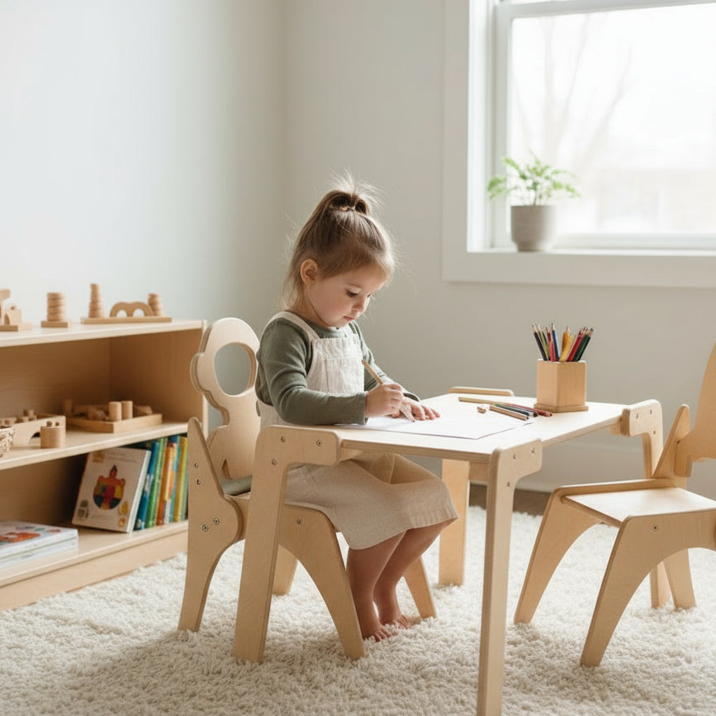Montessori Table and Chair Set
